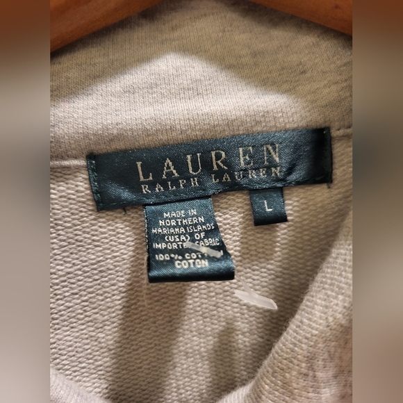 NWT Ralph Lauren Grey Full Zip Jacket Sz L - Picture 3 of 3